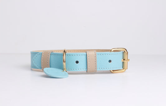 Collar Azul Claro / Taupe