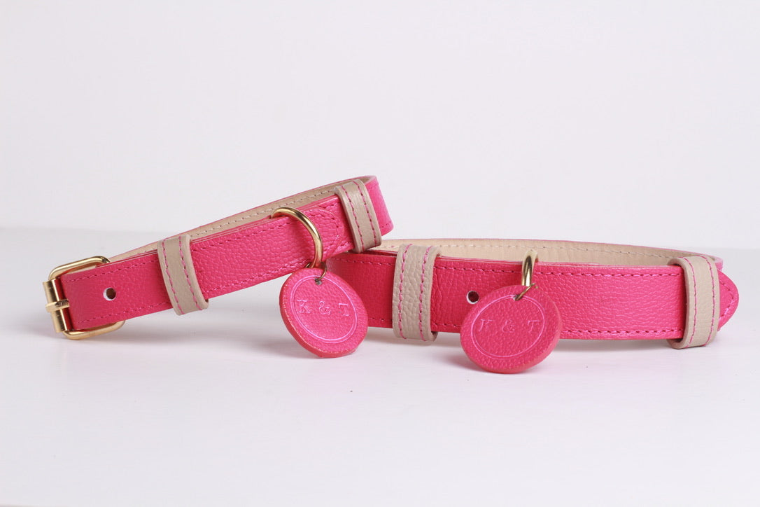 Collar Fucsia / Taupé