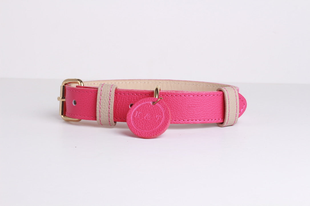 Collar Fucsia / Taupé