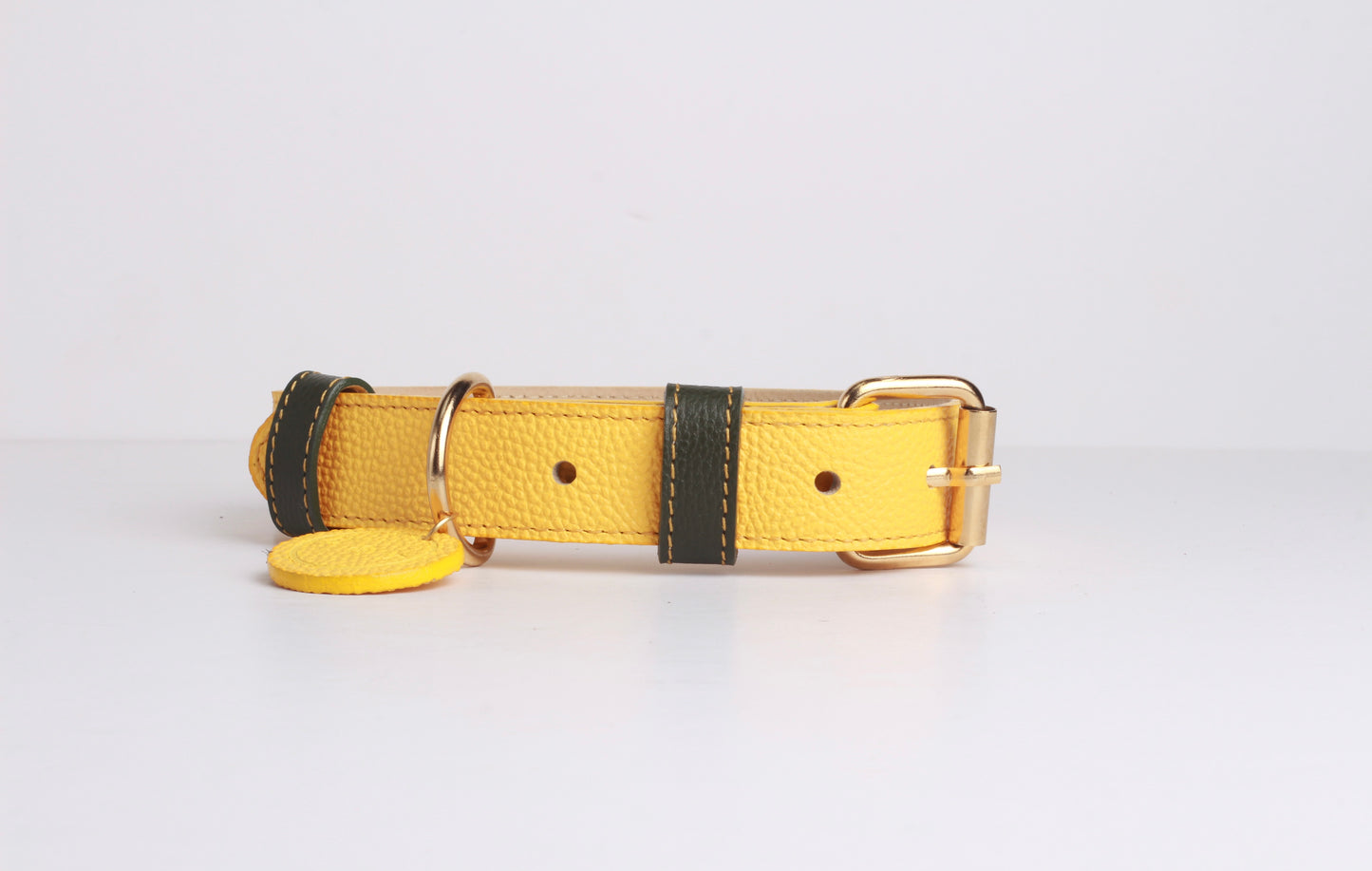 Collar Amarillo / Verde Oliva